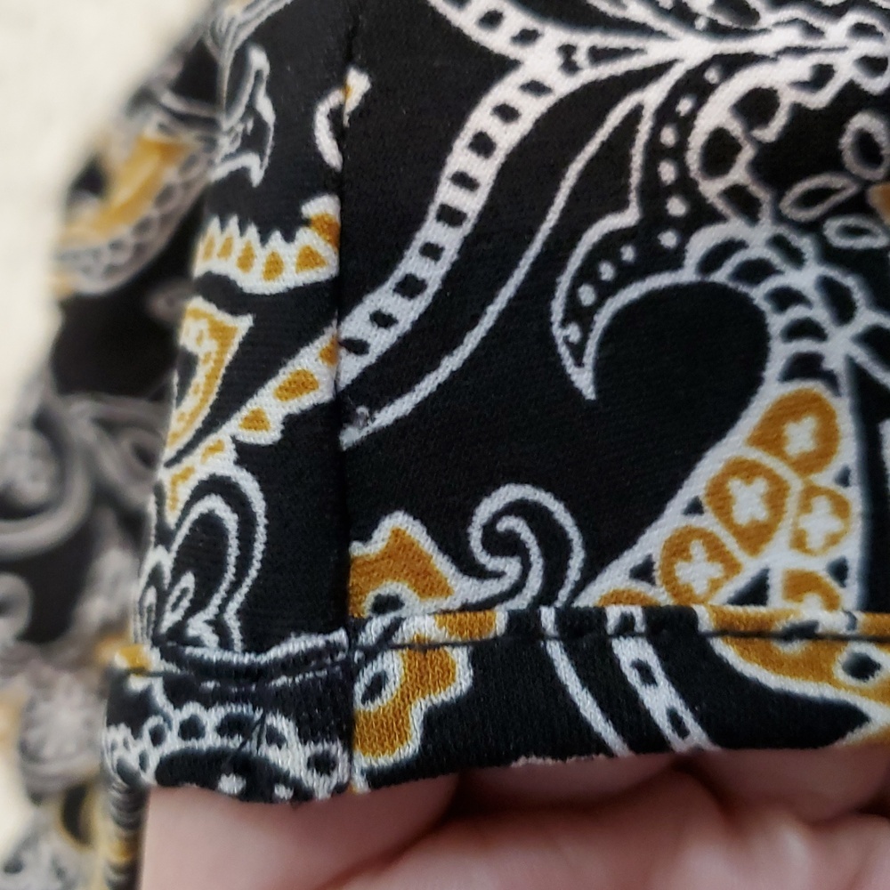 Tahari Black Gold Paisley Dress M - Picture 11 of 11